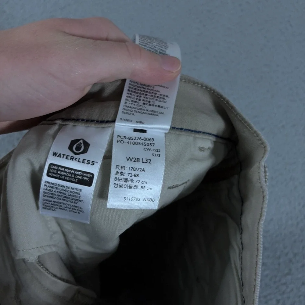 Levis Pants Mens 28x32 Beige XX Chino Standard Taper Khaki Cotton Preppy‎ Casual